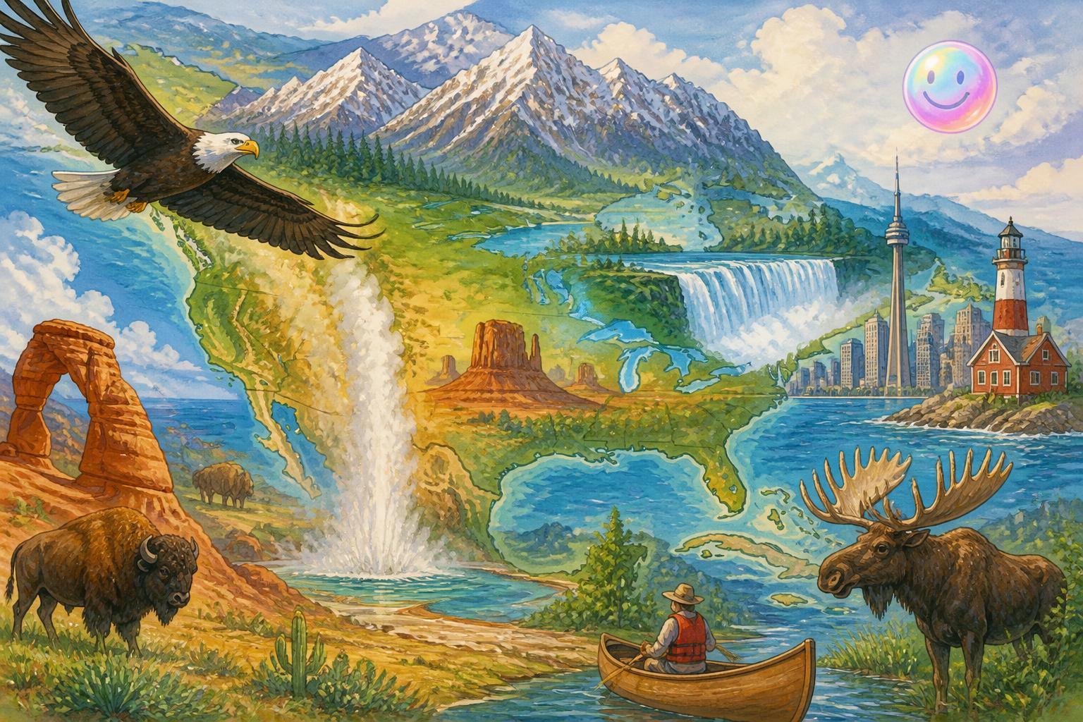 Map mishaps and natural magic across North America