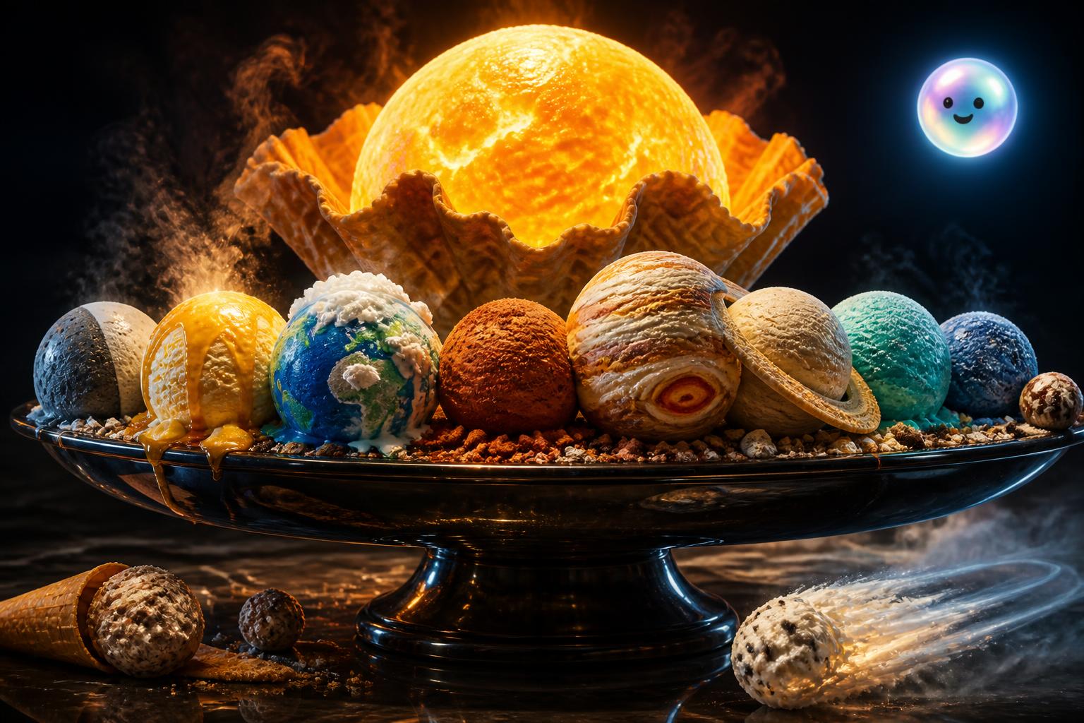 El sistema solar en helado