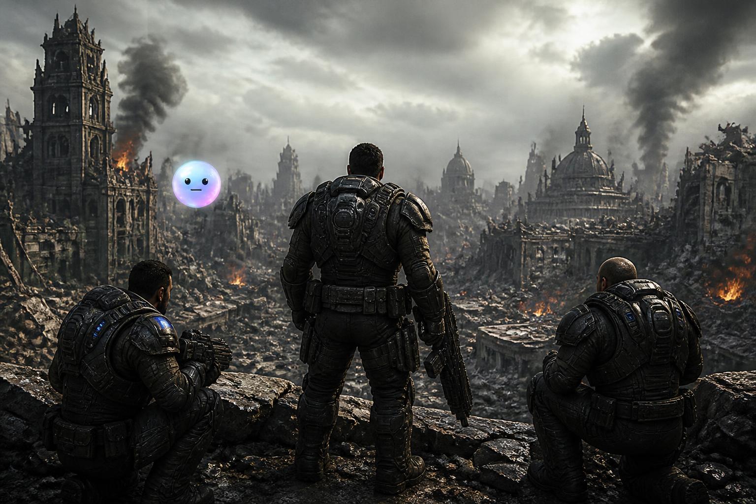 When the ground shattered in Gears of War E-Day