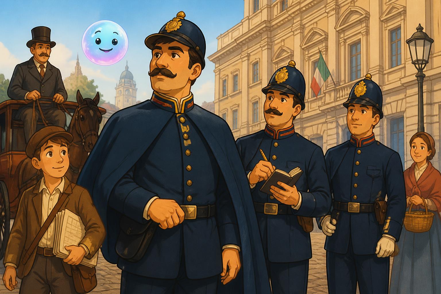 Quando la Polizia spegneva gli incendi nel 1854