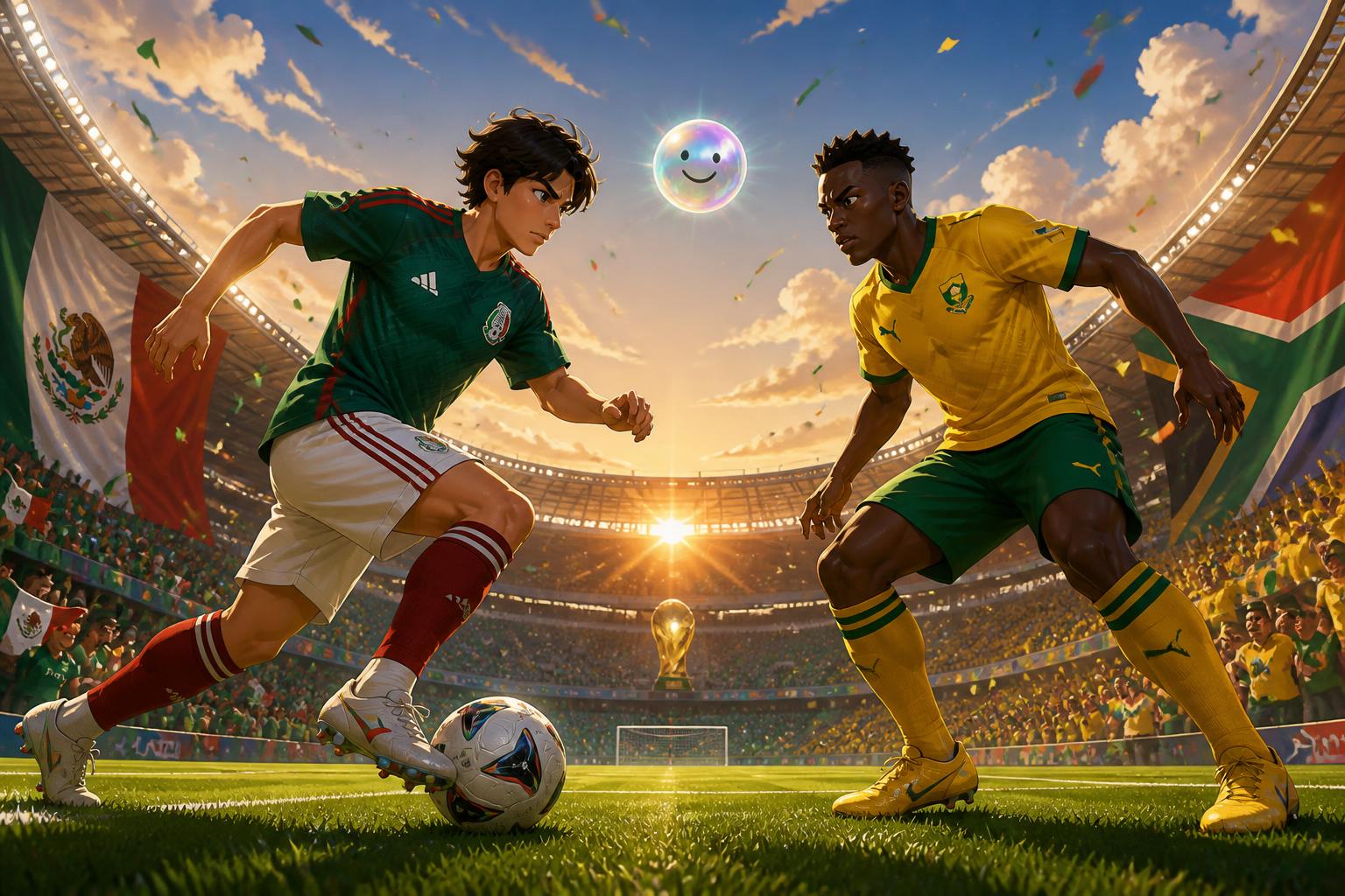 México contra Sudáfrica