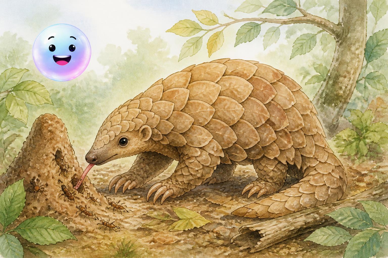 El insólito y blindado mundo del pangolín
