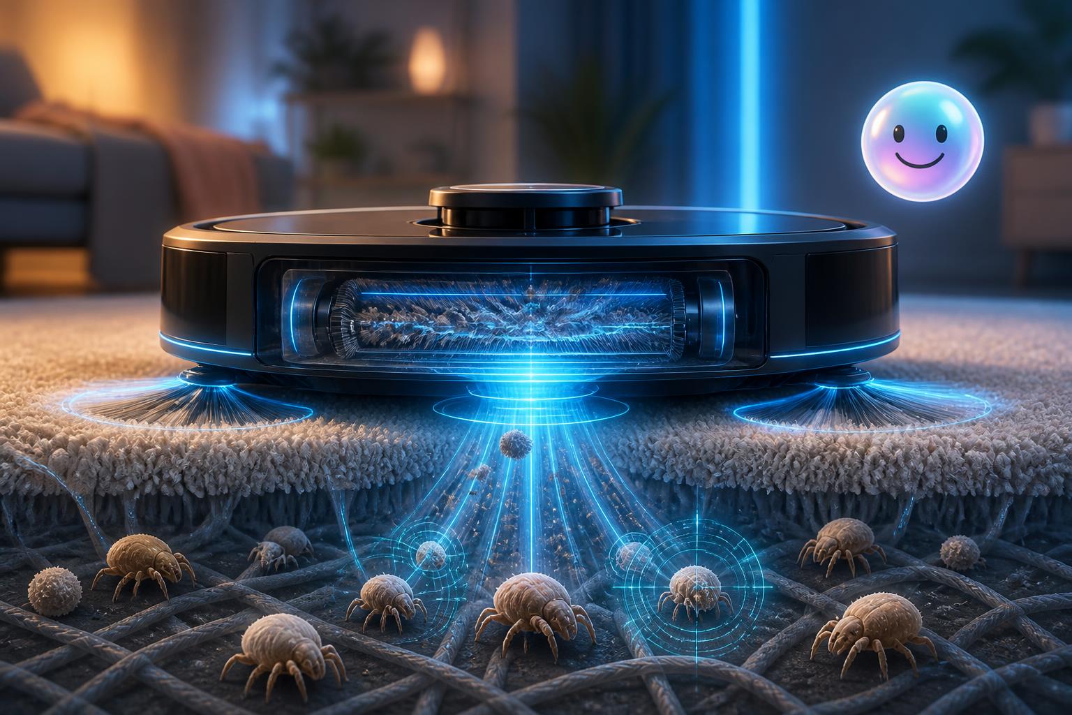 Robot vacuums against dust mites