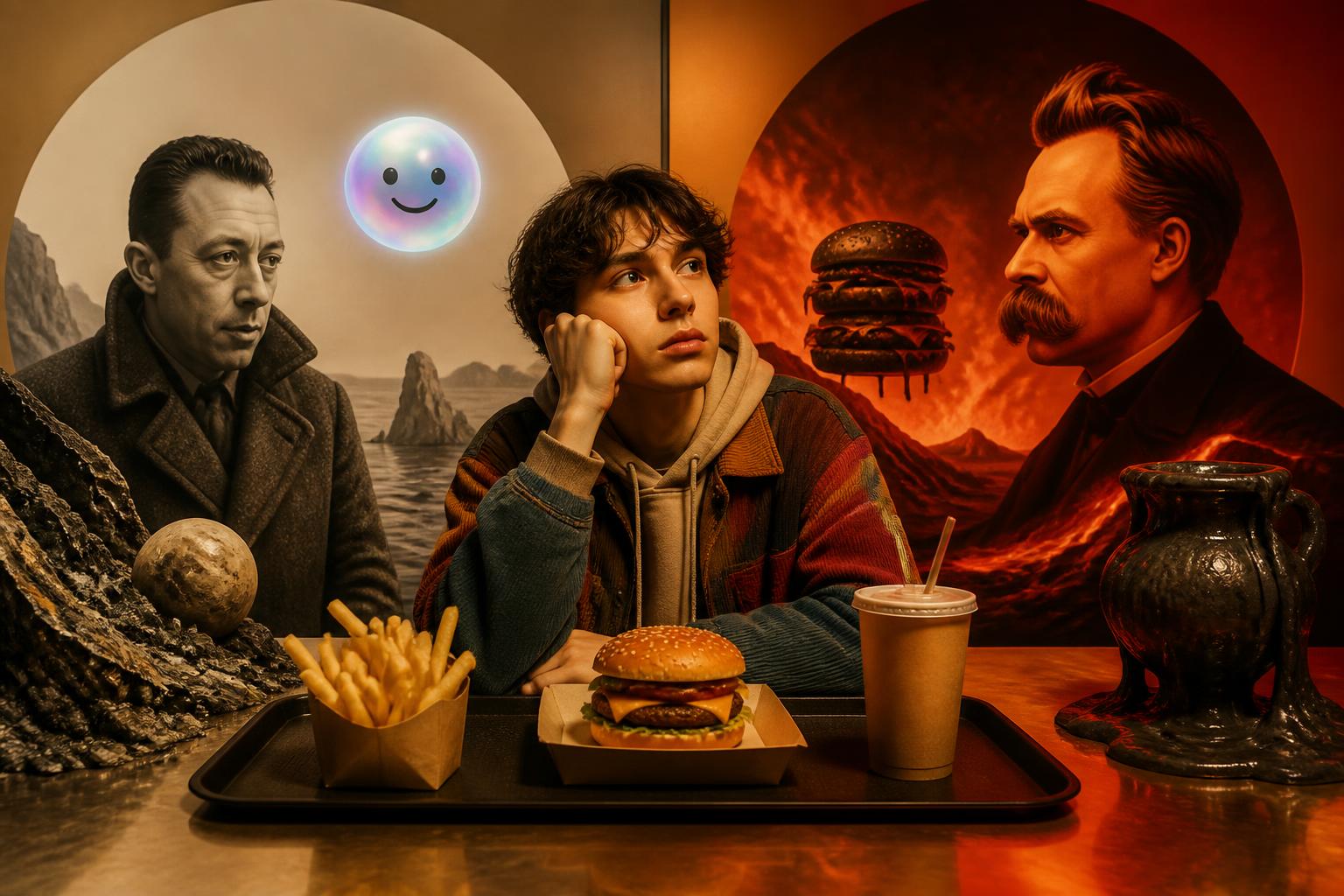 The existential drive-thru of Camus and Nietzsche