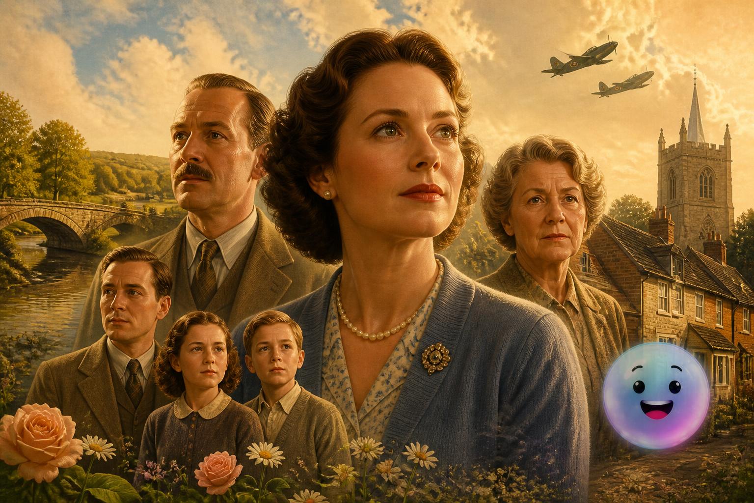 Behind the roses of Mrs. Miniver