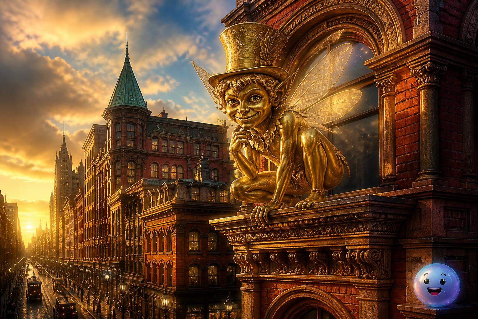 How a mischievous golden sprite conquered New York's Puck Building
