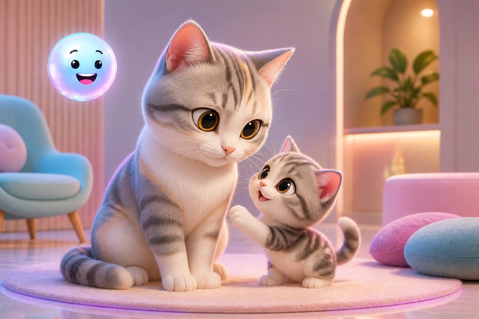 Kitten Brain Neurons and Learning Power