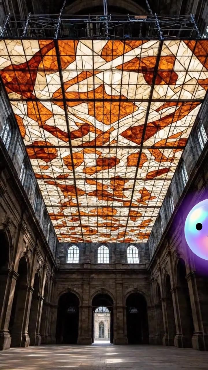 Monte de Piedad Stained-Glass Sky by Vicente Rojo