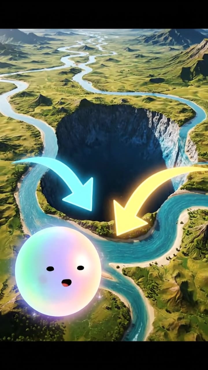 How Rivers Took a Detour: Ancient Space Impact