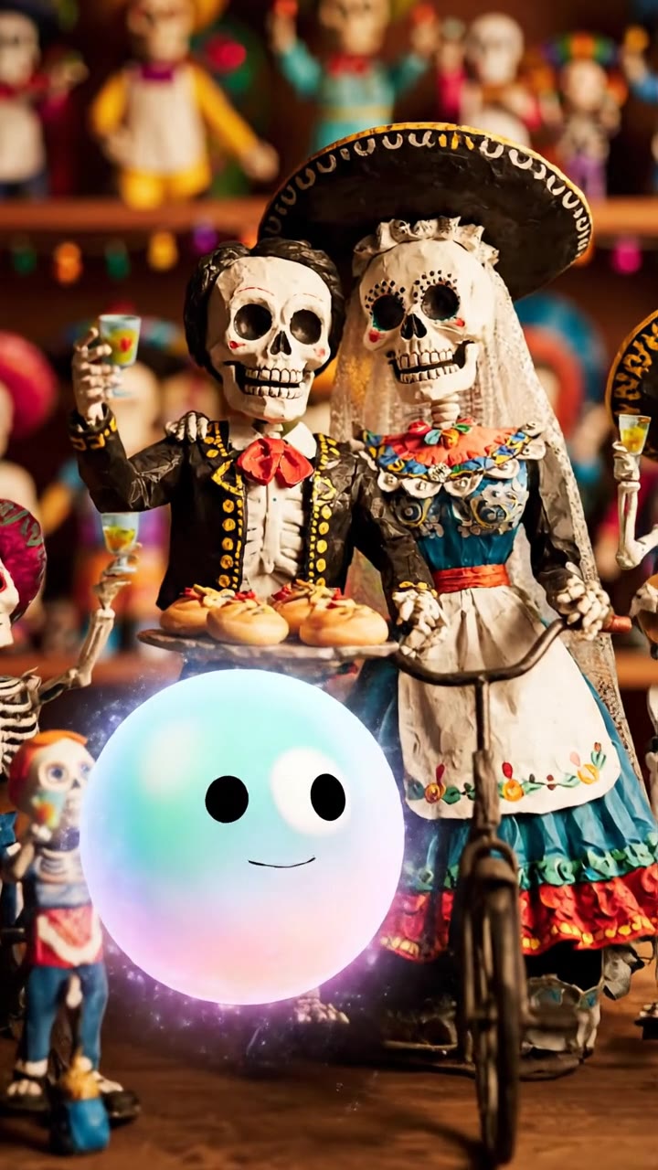 Mexican Cartonería Skeletons in Daily Life