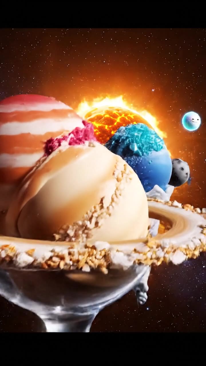 El Sol como helado: ciencia y sabor del sistema solar