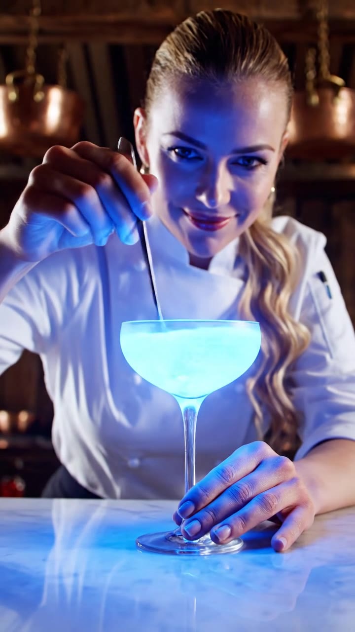 Edible Microalgae Lightbulbs: Glowing Food and Drinks