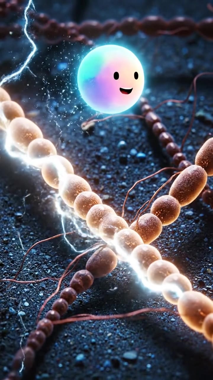 Living Underwater Copper Wires in Nature
