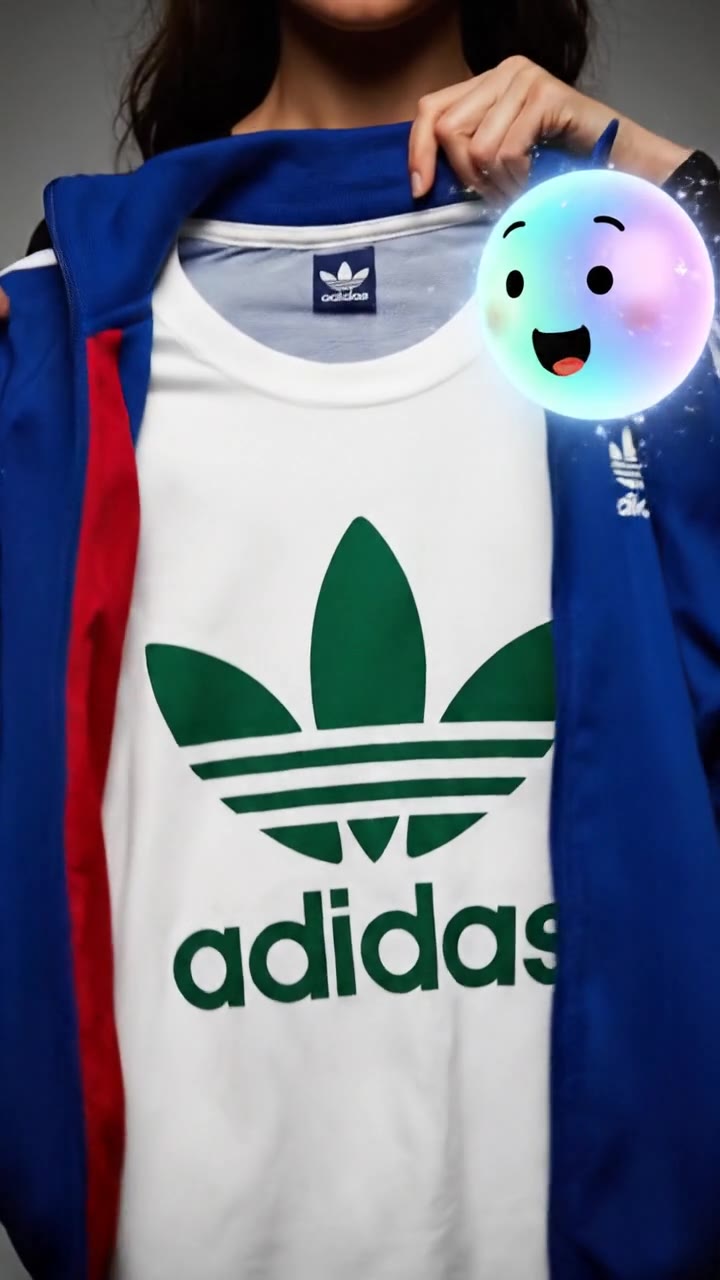 El logotipo del trébol y Adidas Originals