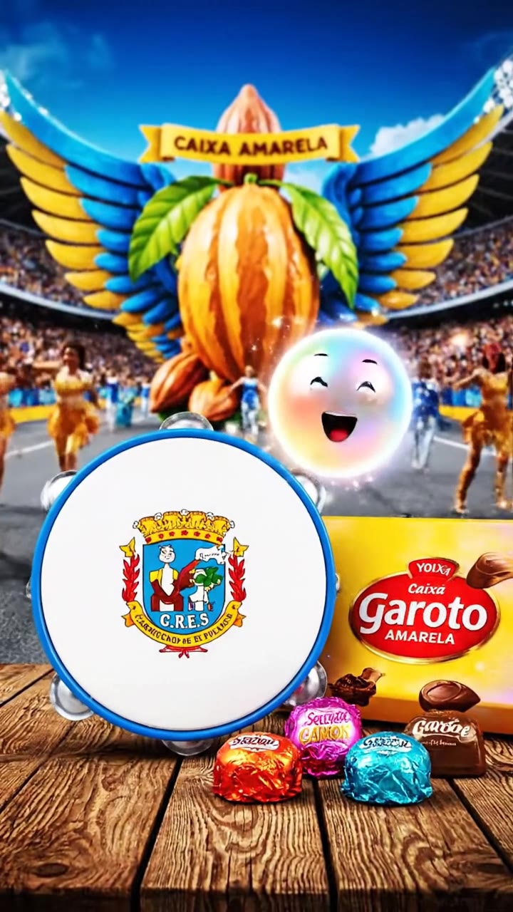 Caixa amarela de bombons e o desfile da Caprichosos 1996