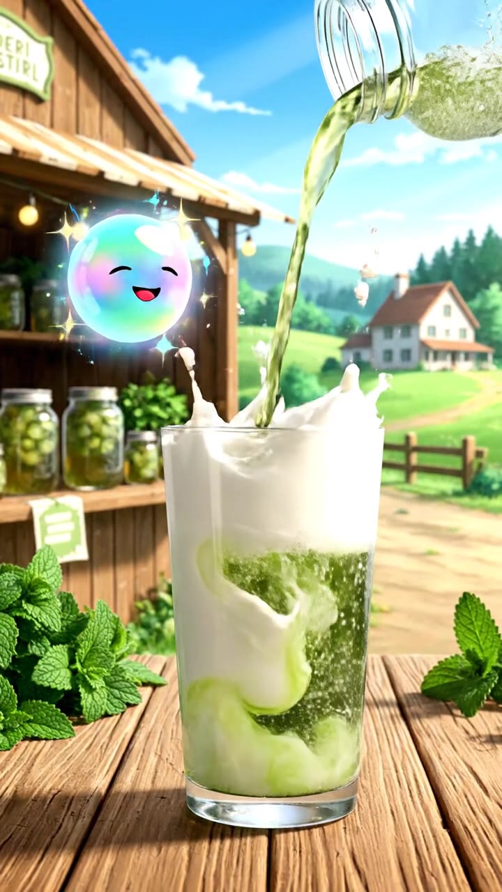 Amish Dirty Soda with Meadow Mint Tea