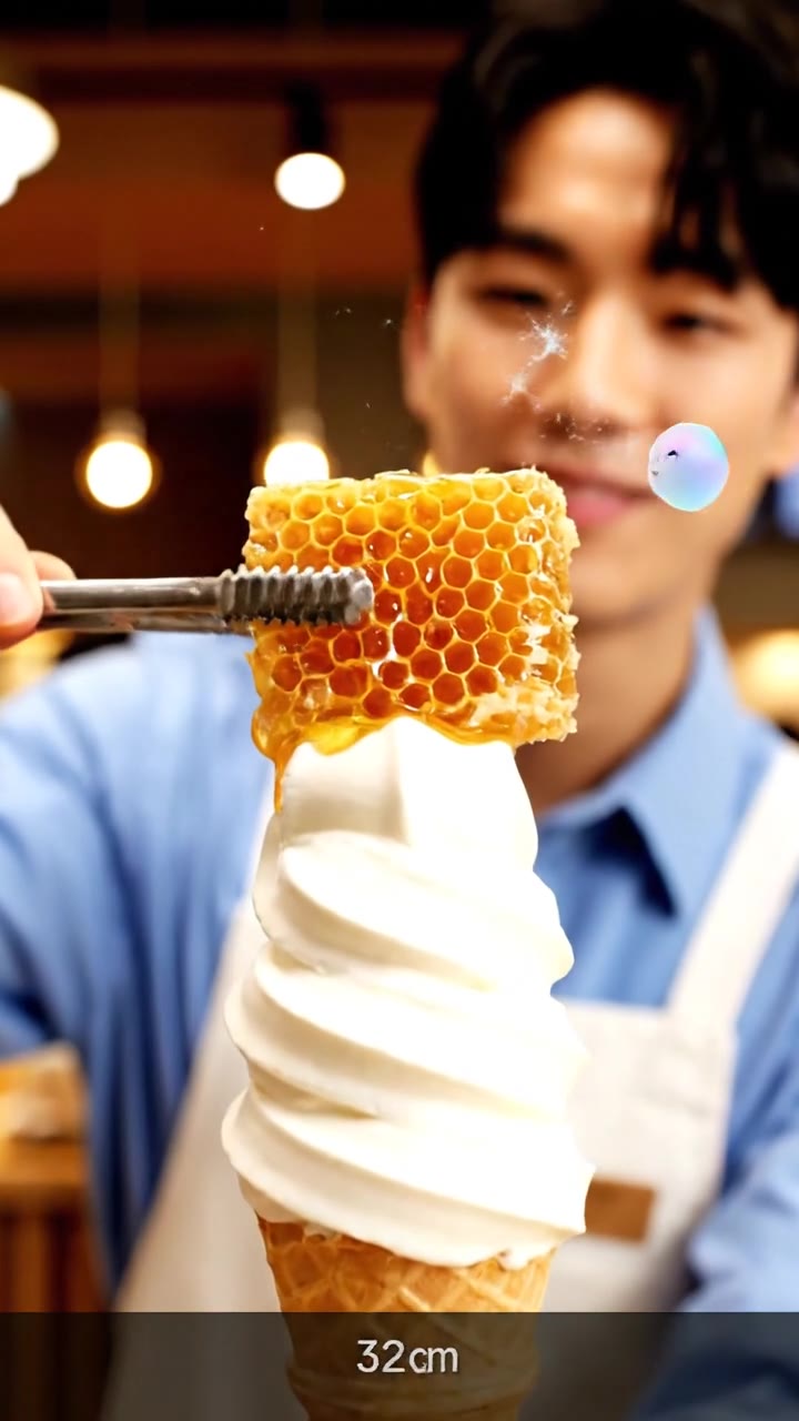 South Korean Towering Soft Serve Ice Cream