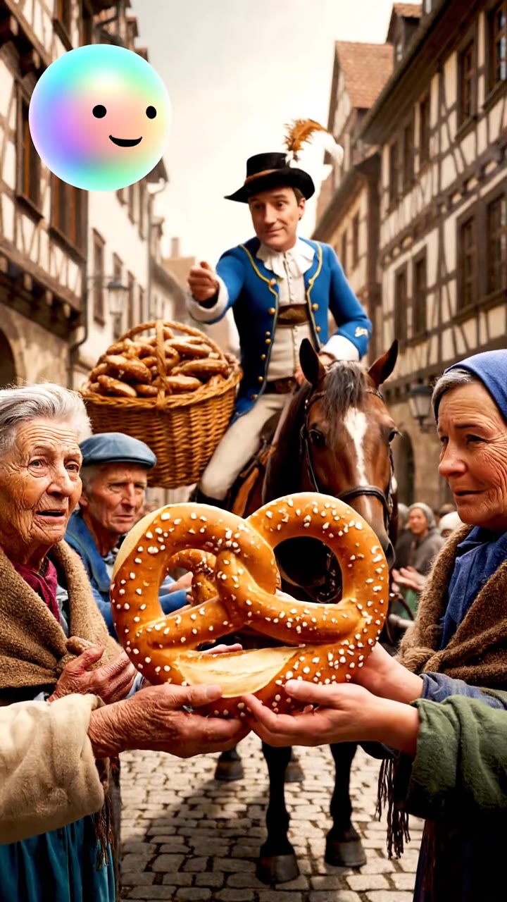 Der edle Brezenreiter der Münchner Armen