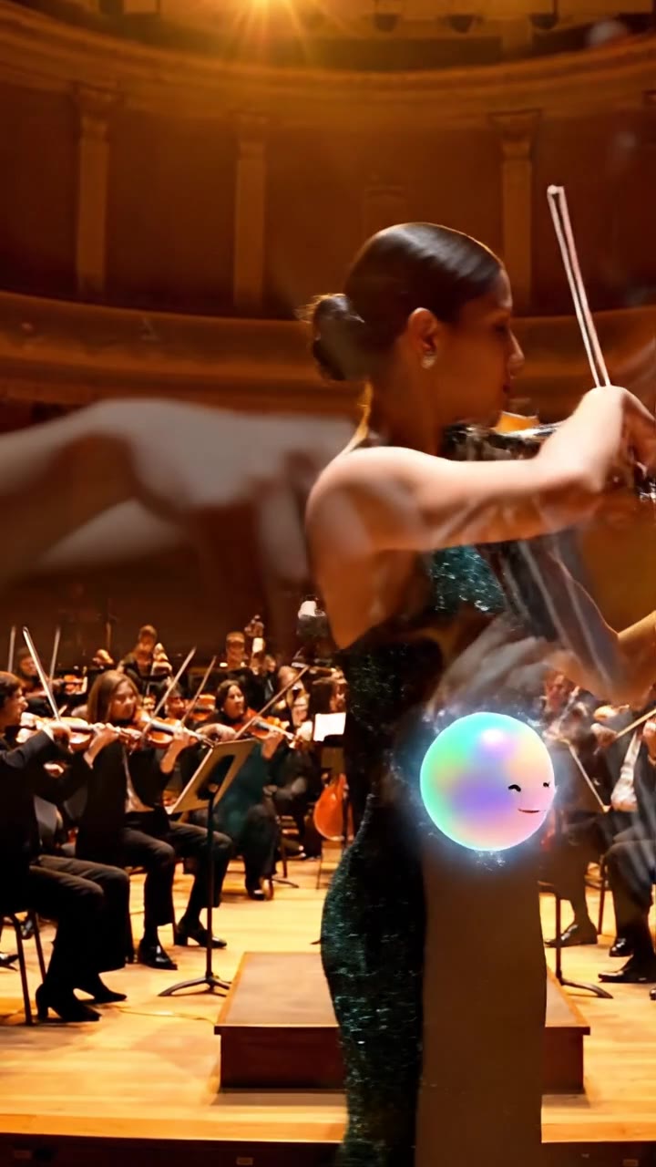 El violín solista contra cien músicos