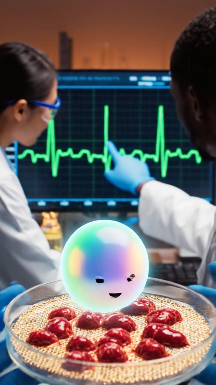 Merging Heart Cells with Mesh Circuits