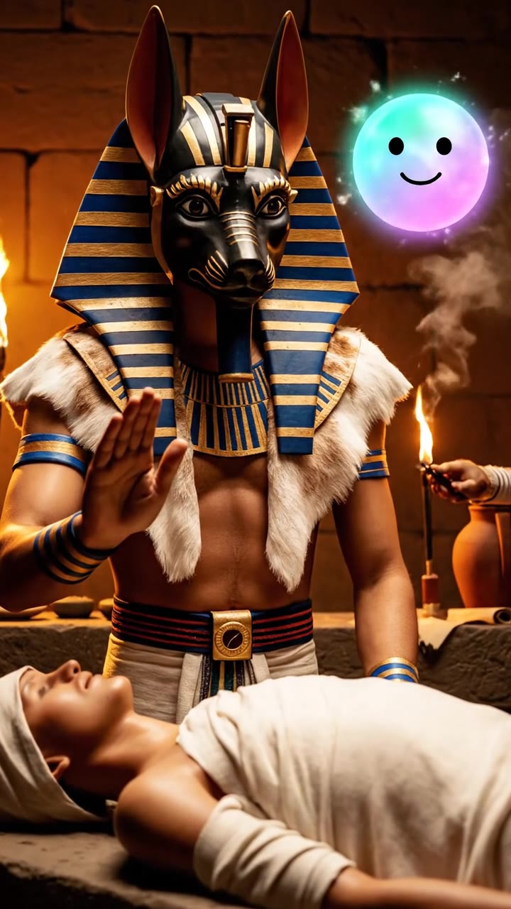 The embalmer's secret mask
