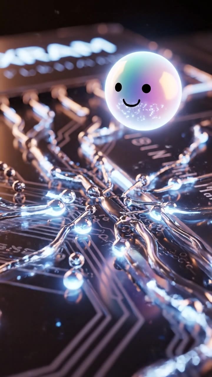 Liquid Droplet Computer Memory