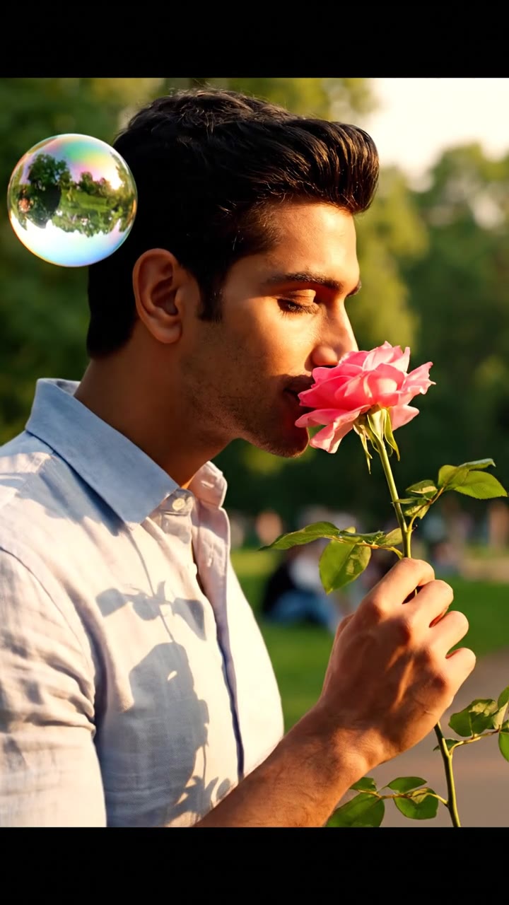 Stopping to smell the roses