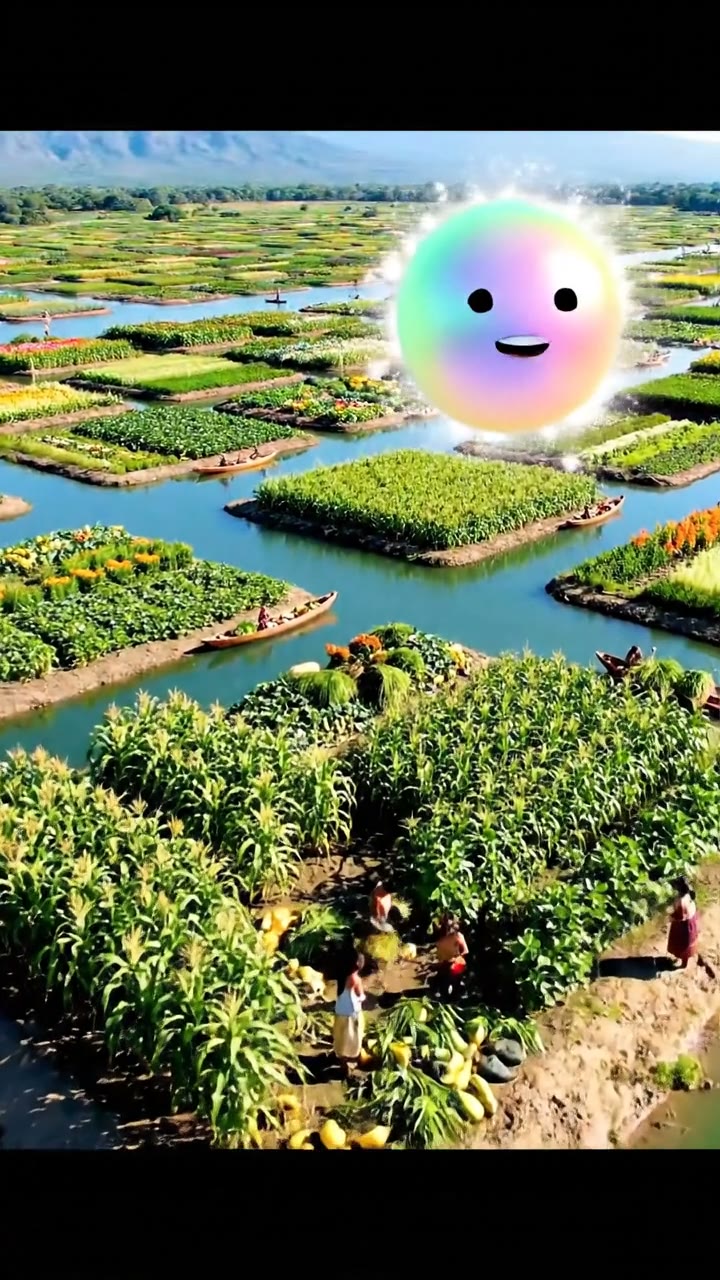 Las chinampas y los jardines flotantes aztecas