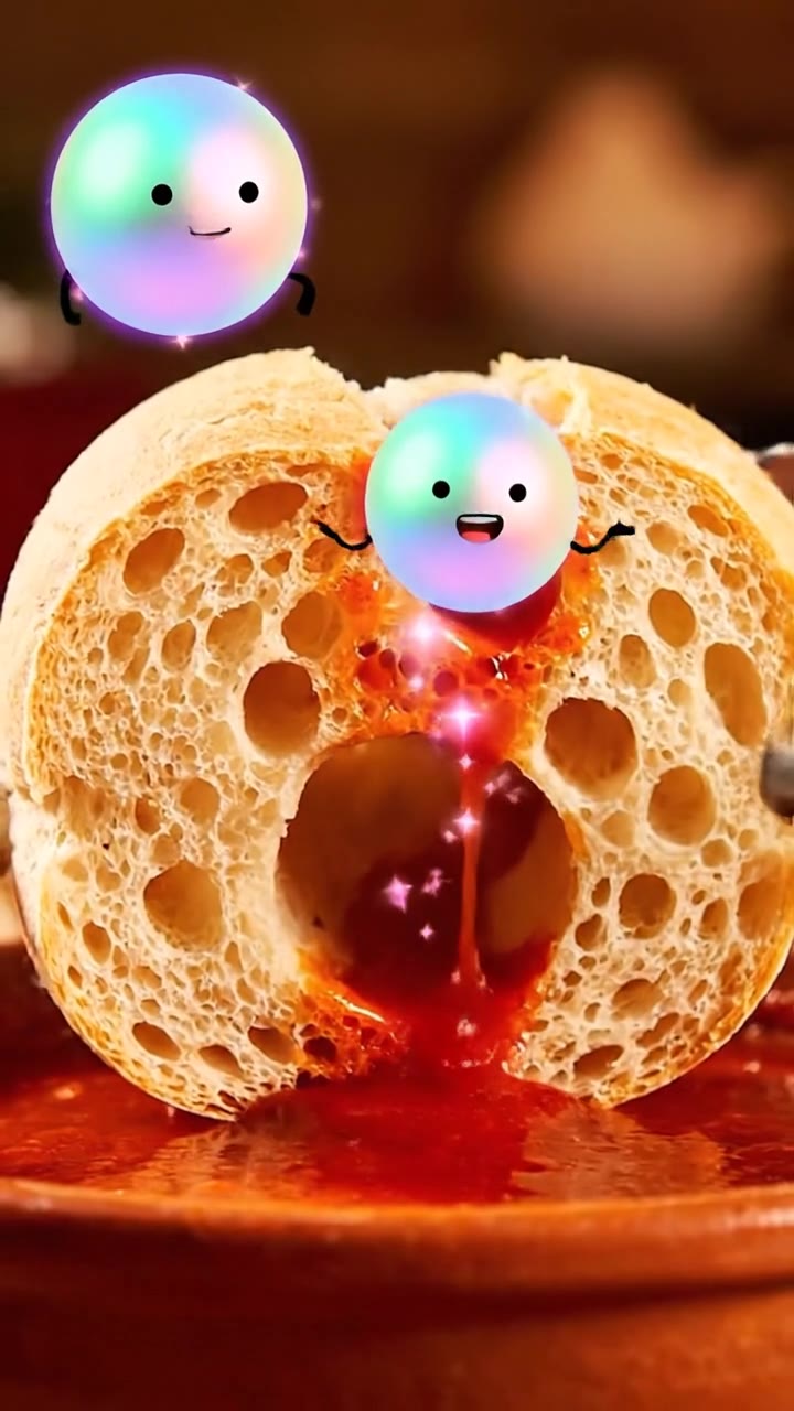 Física de la absorción del pan en tortas ahogadas