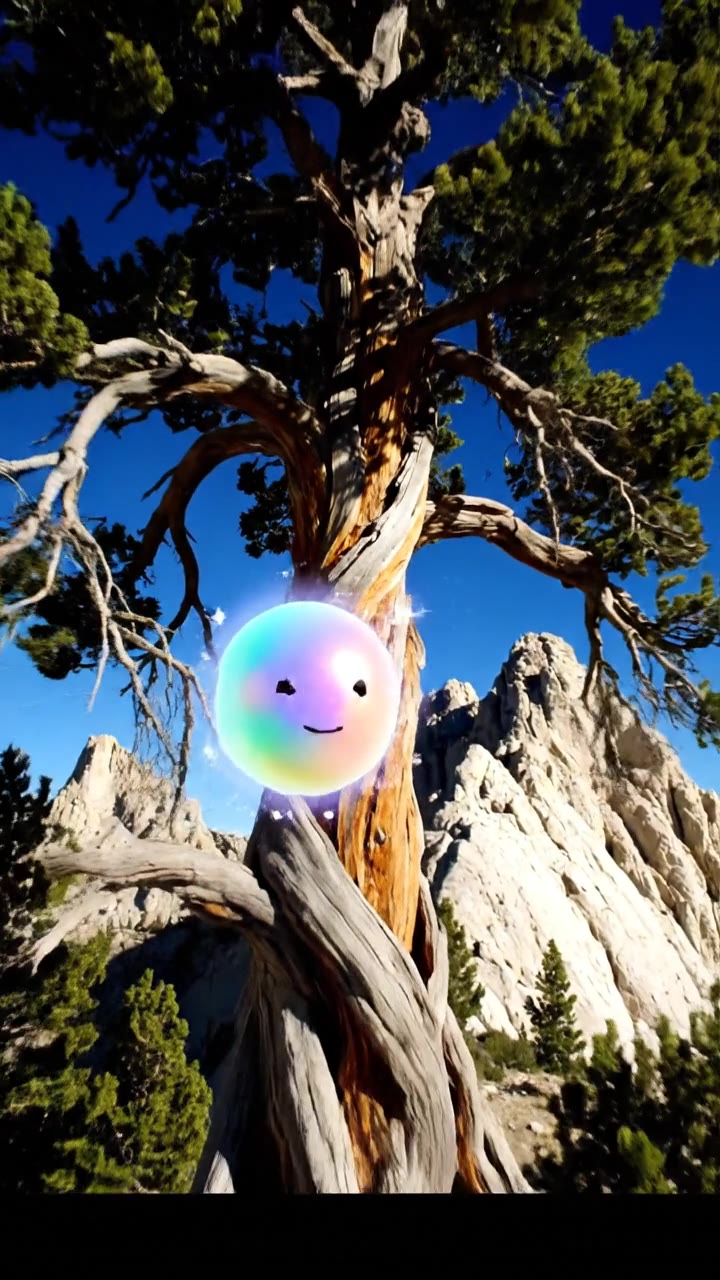 Where the ancient pines cling to life