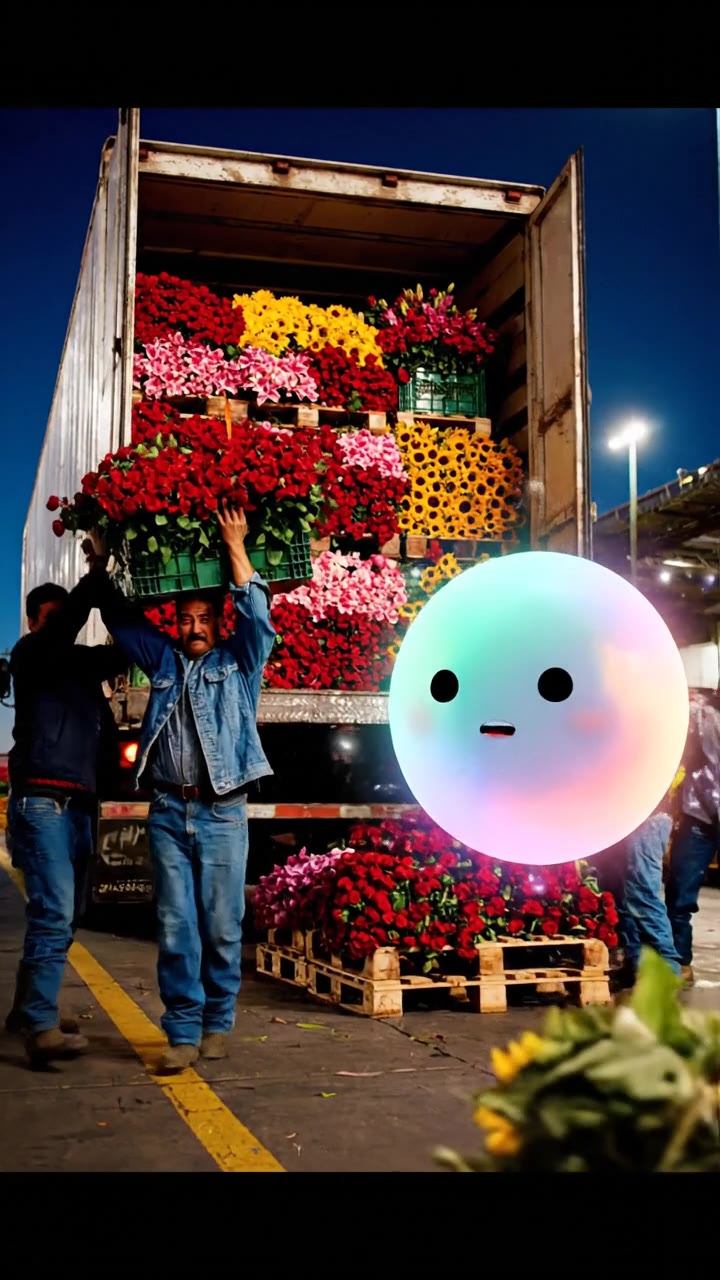 The midnight rush of the flower trucks