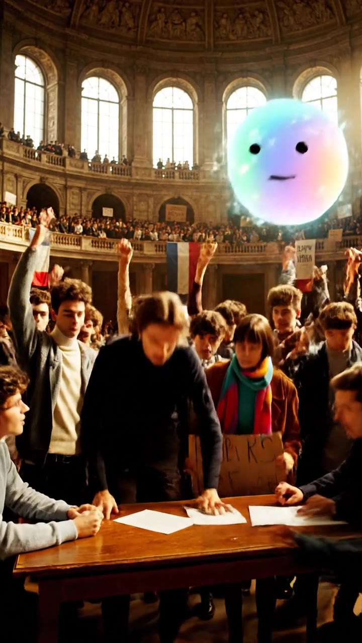 La ocupación de la Sorbona por jóvenes