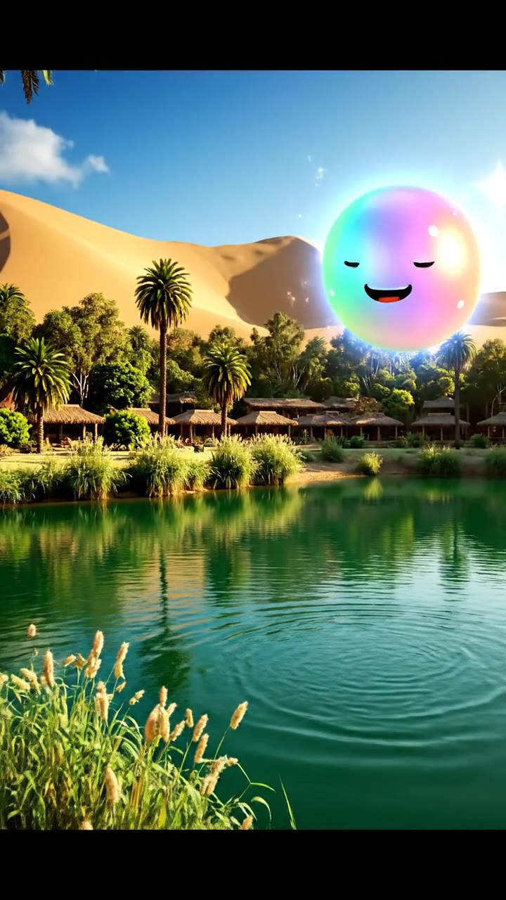 Huacachina's natural oasis