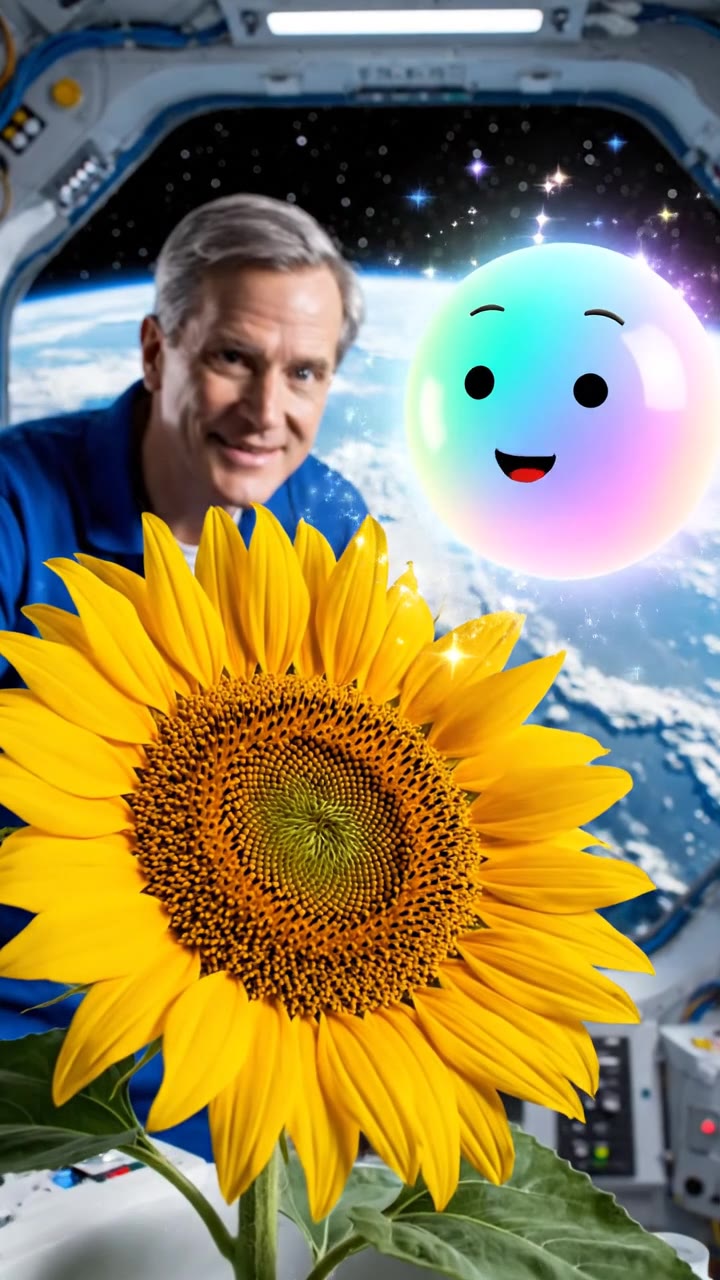 El girasol en el espacio exterior