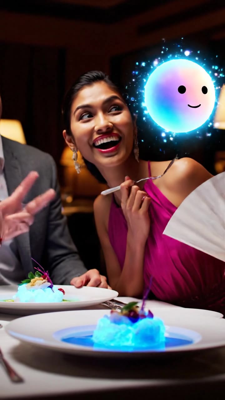 Psychological Taste Test of Bioluminescent Food
