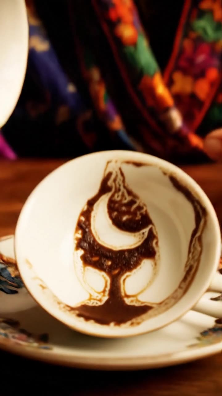 Reading tea leaves and coffee grounds