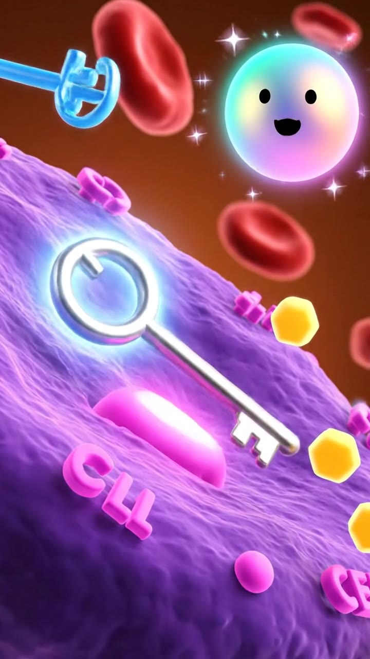 How the insulin cellular key works