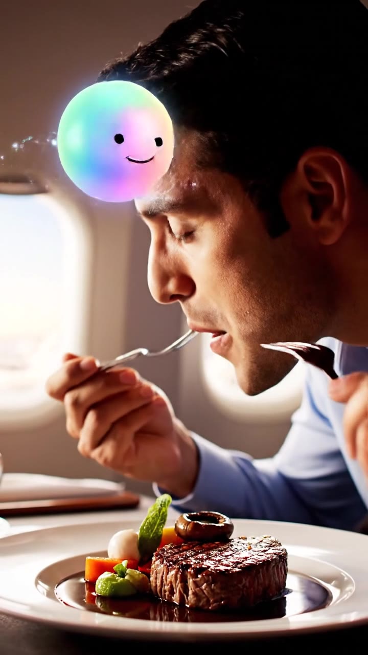 Umami Flavors in High-End Airline Dining