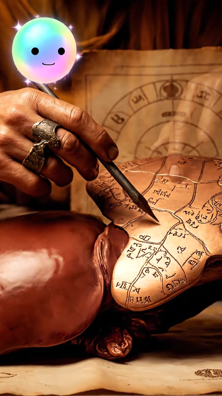 Reading the liver with Roman haruspicy