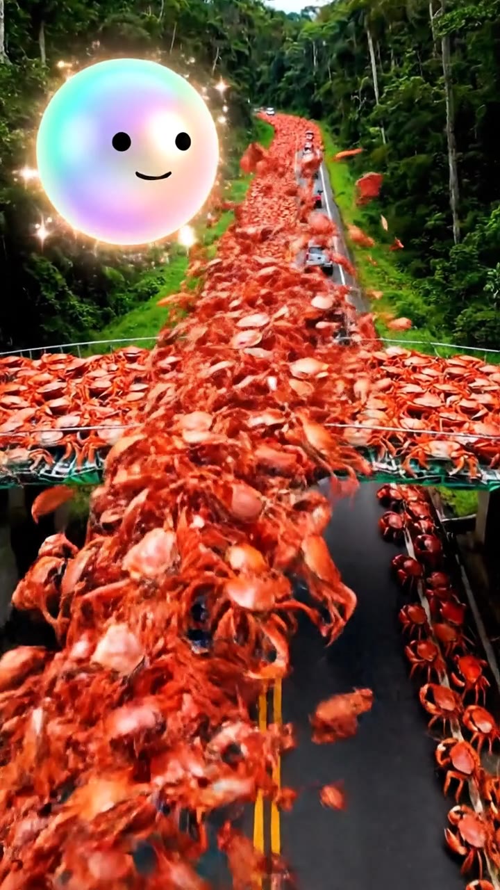 Christmas Island Red Crab Migration Video