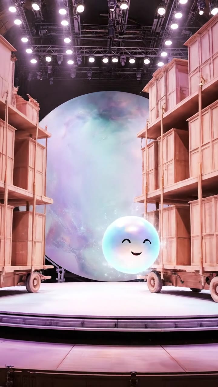 Slide the stage, slide the stage, / We build a brand new