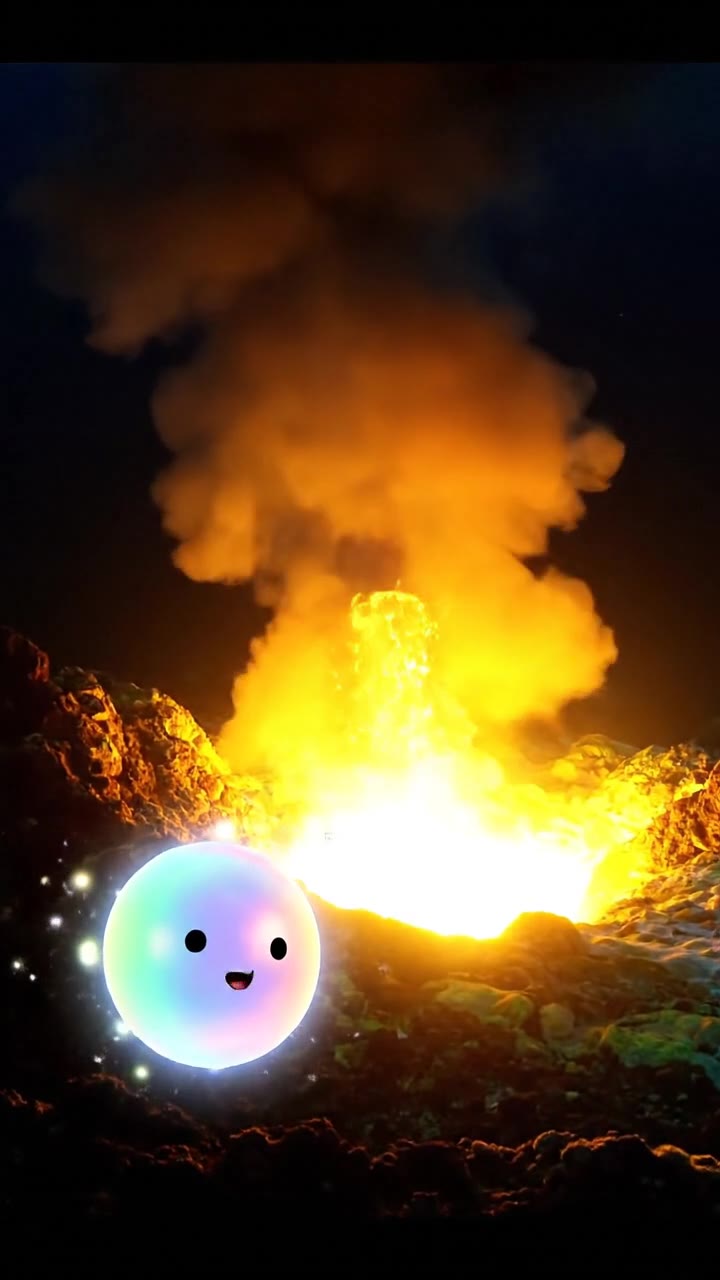 Hydrothermal vents spewing liquid sulfur