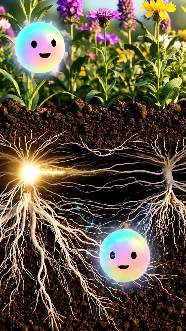 Underground Mycorrhizal Networks in Wildflowers