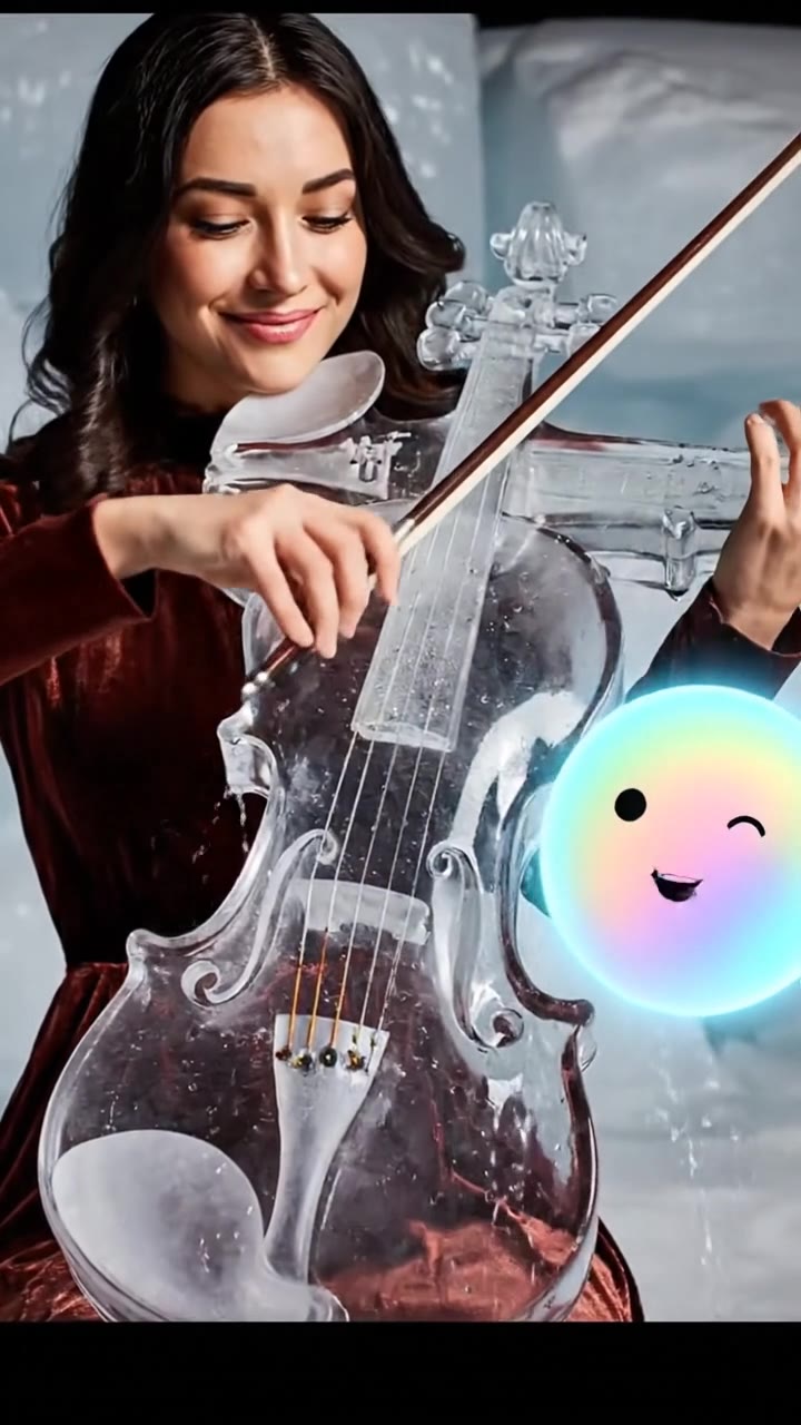 Il violino di ghiaccio delle regioni artiche