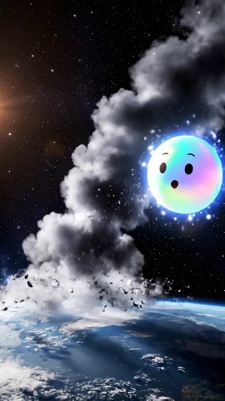 Earth's annual cosmic collision