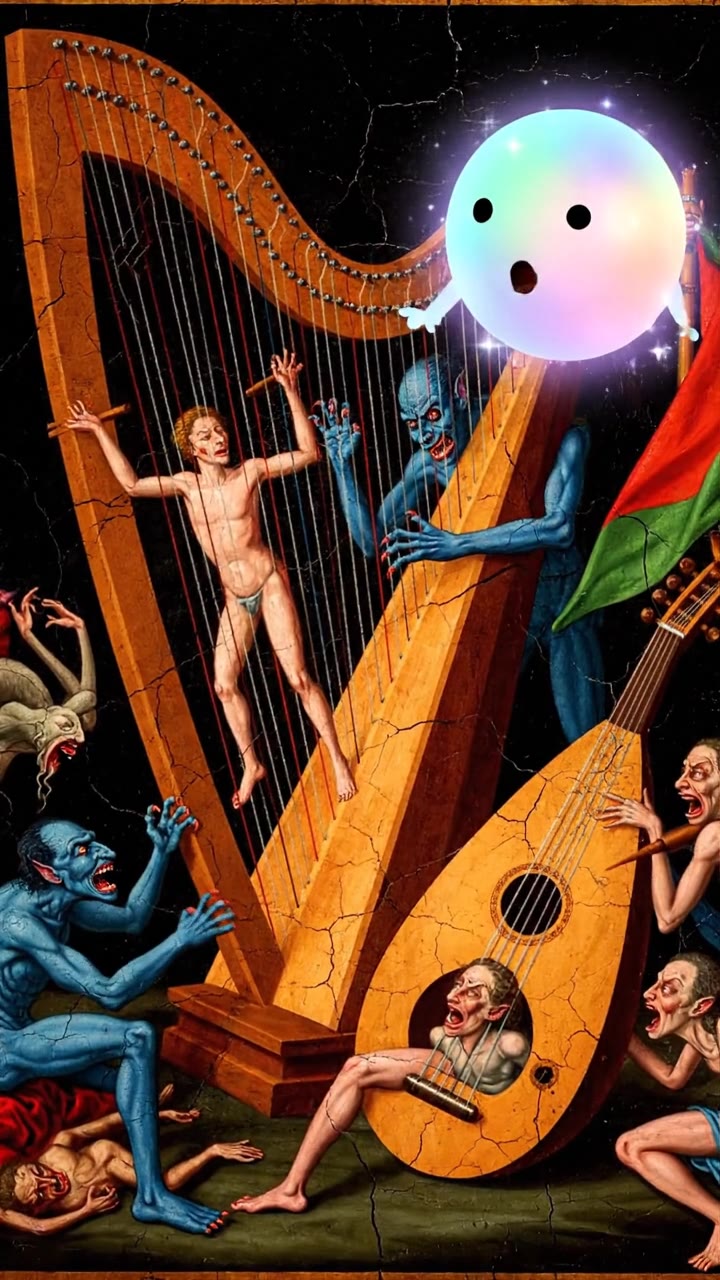 La música satánica del infierno musical