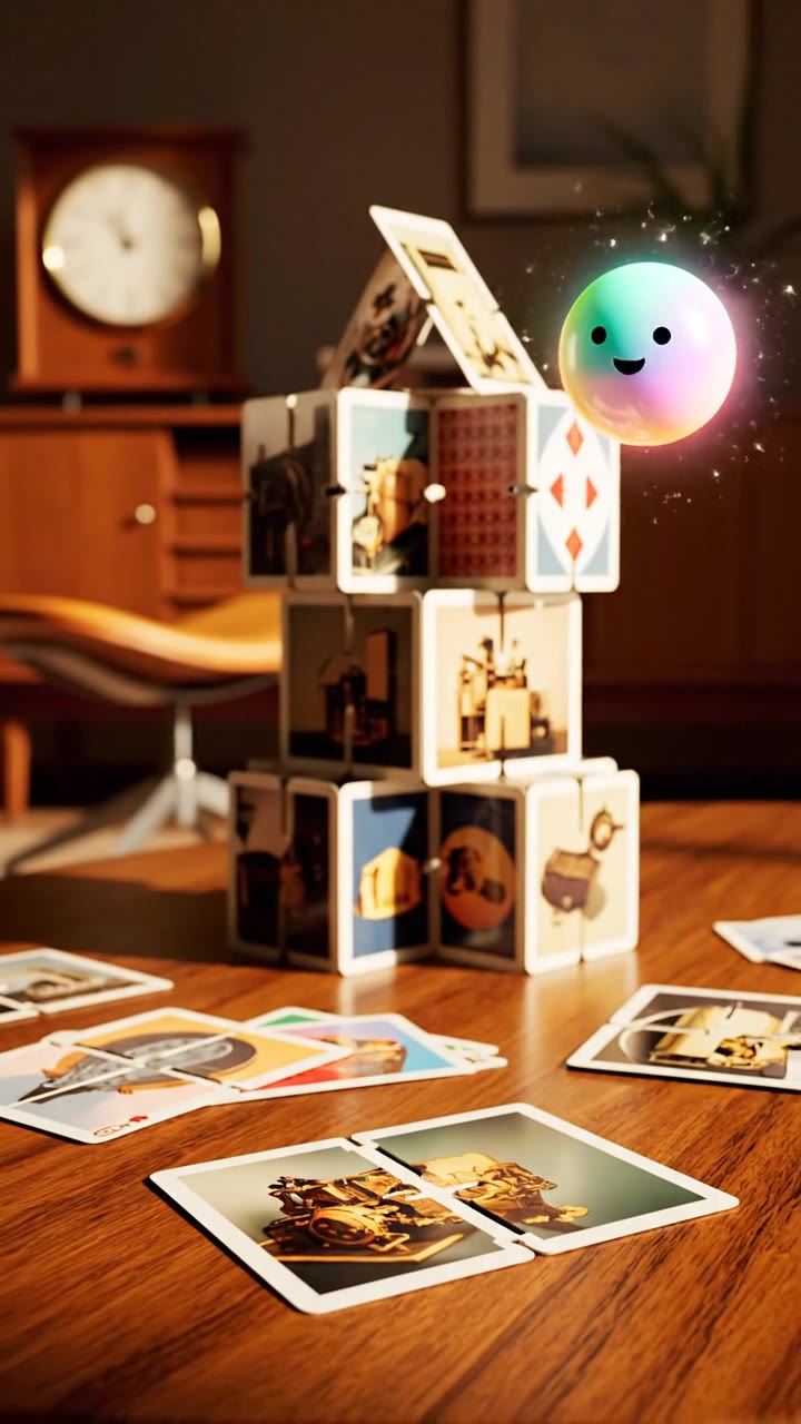 Building houses with a deck of cards