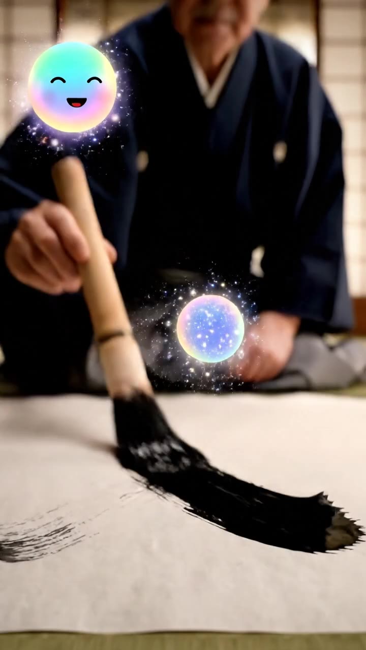 Japanese Ink Art: The Silent Dance of Ink Video