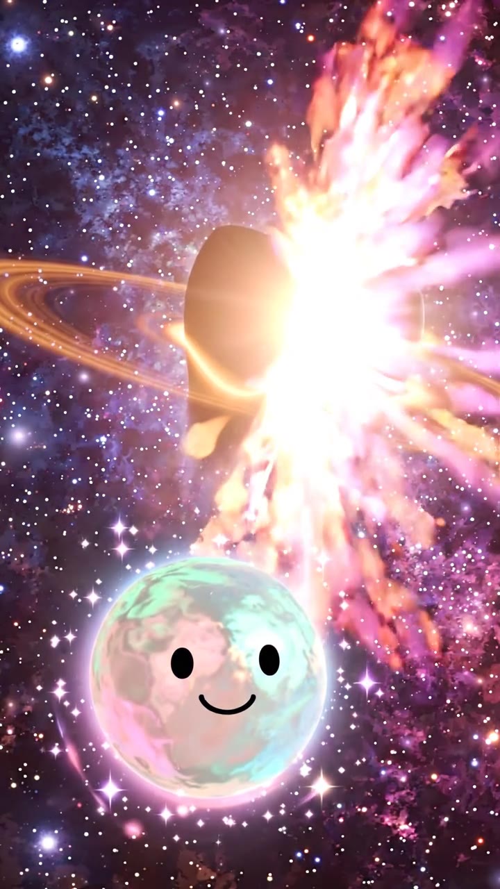 Two supermassive black holes meet