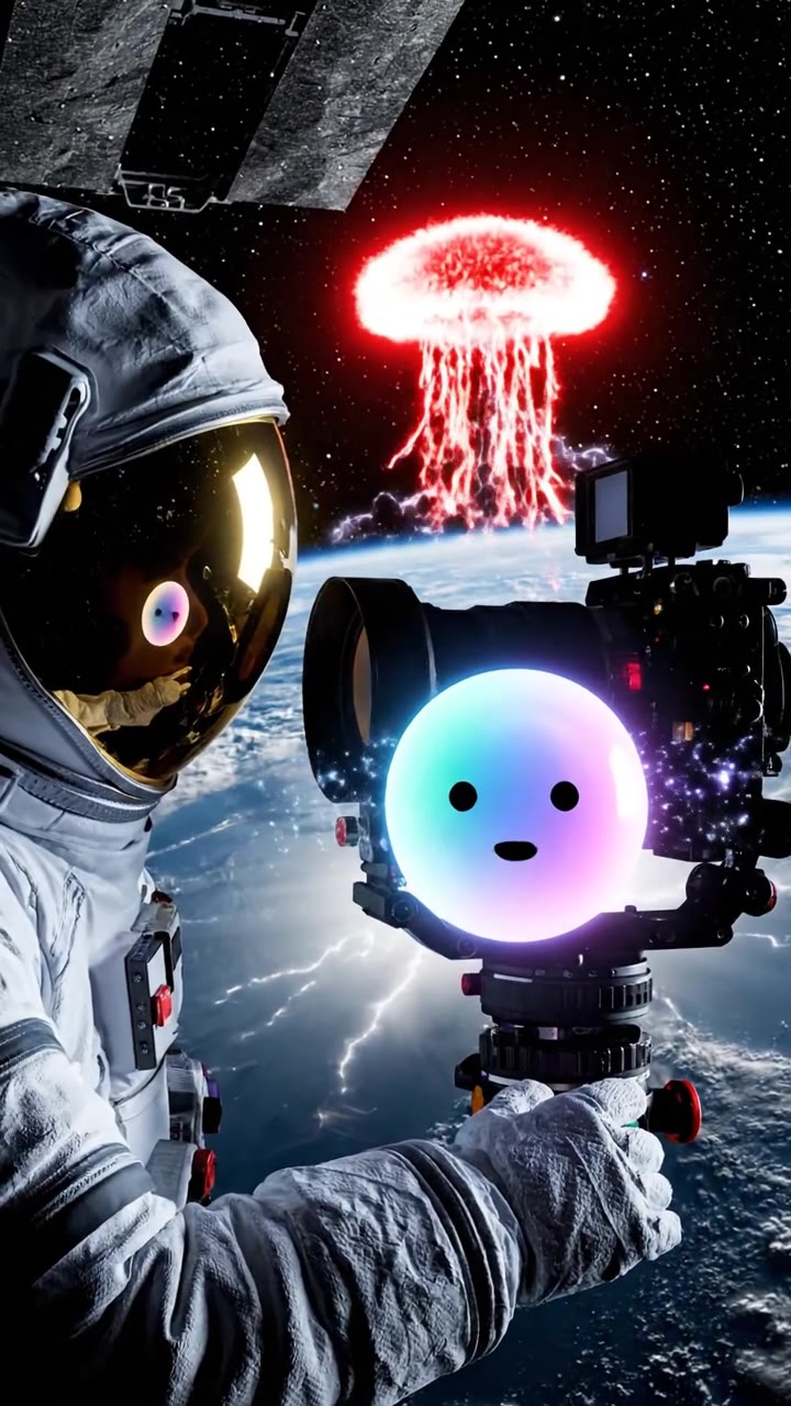 Astronauts use specialized low-light cameras to capture rare events in space.